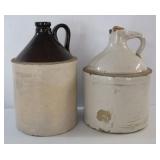 2 Stoneware Jugs