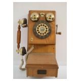 Crosley Oak Wall Phone
