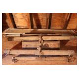Wooden Single Trees & Box
