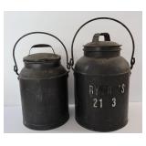 2 Cream Cans