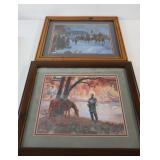 Framed Mort Kunstler Calendar Tops