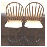 Pair of Swivel Bar Stools