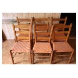 Set of 6 Ladderback Chairs