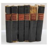 6 Vol. Set of Leather Bound Books