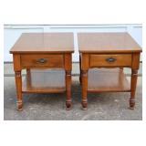 Pair of Single Drawer End Tables