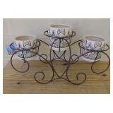 Hayes Metal Plant Stand w/ Planters