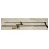2 Columbian Bar Clamps
