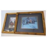 Framed Mort Kunstler Calendar Tops