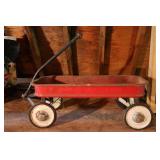 Childs Red Metal Wagon