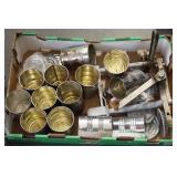 Tin Can Sealer with Cans & Lids