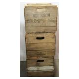 3 Apple Crates