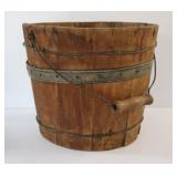 Wooden Bucket with Pail Handle