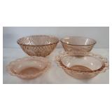 Pink Depression Type Glass