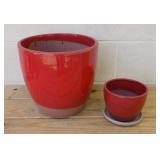2 Red Planters