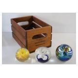 Paper Weights in Ralph Gochenour Crate
