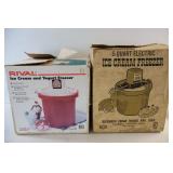 2 Electric Ice Cream Makers