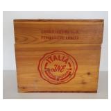 Ruffino Italian Wine Wooden Advertising Box