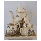 Bunny Rabbit & Flower Tea Set