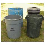 4 Trash Cans