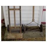 Reel Mower & Homemade Hand Truck
