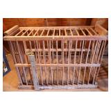 Wooden Pig Crate