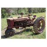 Farmall H Tractor w/ Danuser Post Hole Digger