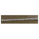 8in Sterling Double Link Chain Bracelet
