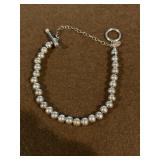 Sterling 7in Silpada 6mm Bead Bracelet