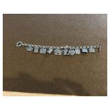 Sterling 8in Charm Bracelet with Personalized