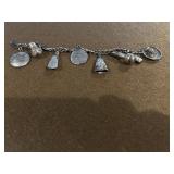 Sterling 6in Charm Bracelet with Personalized