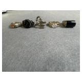 Sterling Size 7 Ring Lot of 5