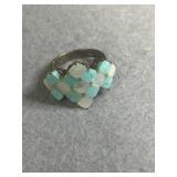 Sterling Size 9 Turquoise Ring
