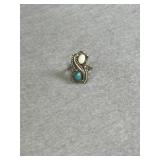Size 5.5 Sterling Turquoise Native American Ring