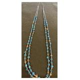 26in Native American Multi-Strand Turquoise and