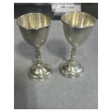 Sterling 3in Egg Cup Set