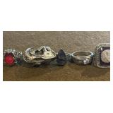 Sterling Size 10 Ring Lot of 5