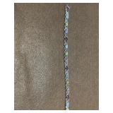925 Multi-Gemstone 7in Tennis Bracelet