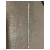Sterling 7in Cross Tennis Bracelt