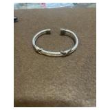 925 Twisted Cable Cuff Bangle Bracelet