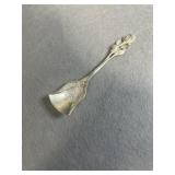 Sterling 4in Raco Sugar Spoon Floral Rose Berlin