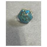 Sterling Size 6 Hexagon Jay King Desert Rose