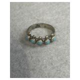 Sterling Size 6.5 Turquoise Ring