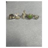 Sterling Size 8 Ring Lot of 5