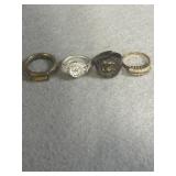 Sterling Size 9.5 Ring Lot of 4