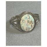 Sterling Turquoise Navajo Cuff