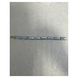 DAMAGED 7in Sterling Blue Oplay Inlay Calvin Begay