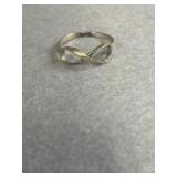 Size 9.5 Sterling Infinity Ring