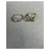 Sterling Size 6.5 Ring Lot of 2