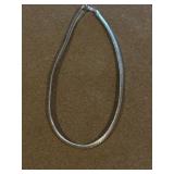 18in Sterling Herringbone Necklace