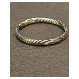 Sterling Twisted Bangle Bracelet